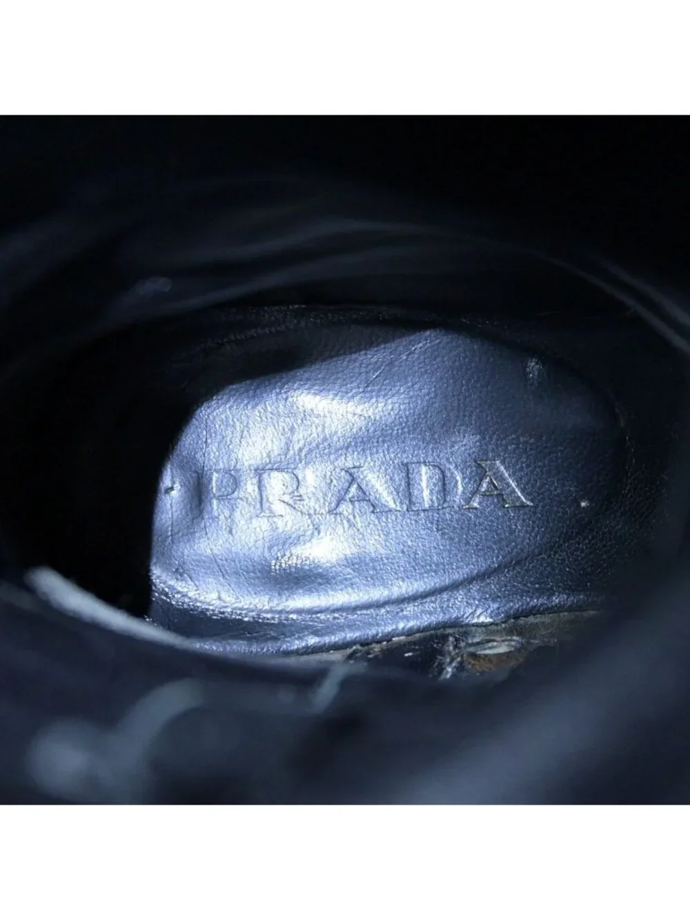 Prada Long Boots Black Leather